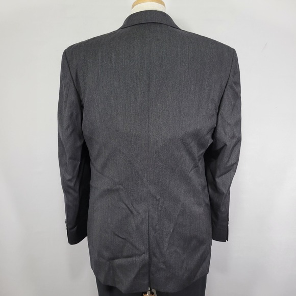JOS A BANK Men's Sport Coat‎ Blazer Two Button Gordon Charcaol Gray 42R - Picture 11 of 14